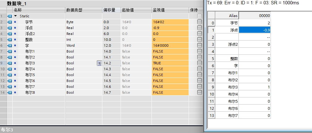 modbus读写